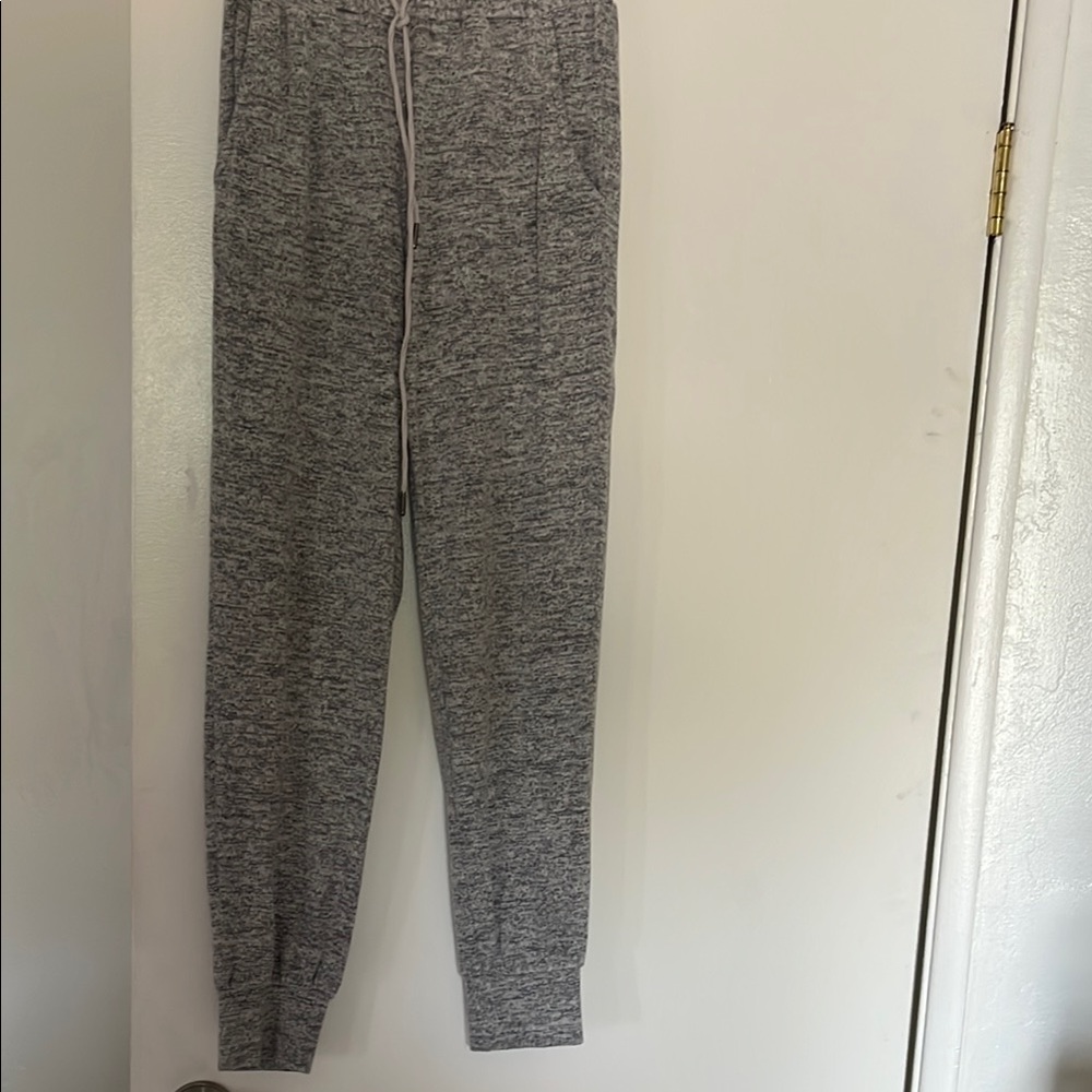 Lovestitch Gray Track Pants with Elastic Cuffs